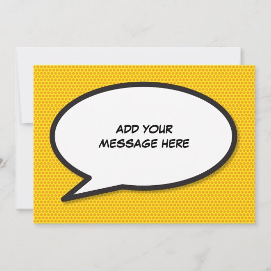 ベビー誕生統計漫画ブックアポップ・アートのートアナウンスメント 招待状 (裏面)