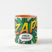 ベビー誕生統計漫画ブックアポップ・アートのートキープサケ マグカップ (中央)