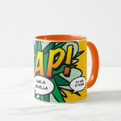 ベビー誕生統計漫画ブックアポップ・アートのートキープサケ マグカップ (正面右)