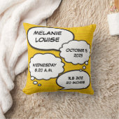 ベビー誕生記念 現代の楽しい漫画スタイルの記念品 クッション (ブランケット)