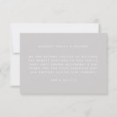 ベビー誕生 モダン |フォトファミリーかわいいスタイリッシュおもしろい サンキューカード (裏面)