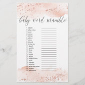 ベビー語スクランブルゲーム水色バラ金ゴールド (正面)