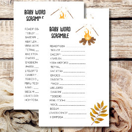 ベビー語スクランブルスモアおもしろいベビーシャワーテーマ