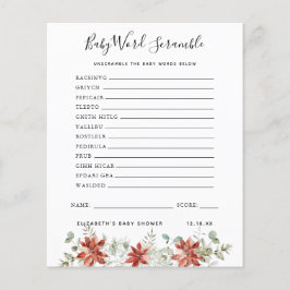 ベビー語スクランブル |赤ちゃんシャワーゲーム