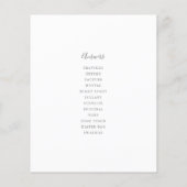 ベビー語スクランブル |赤ちゃんシャワーゲーム (裏面)