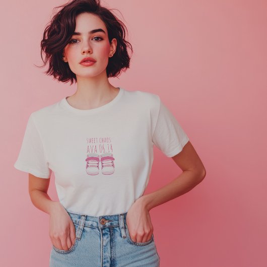 ベビー読み込み中です お待ちください カスタム出産予定日Tシャツ Tシャツ