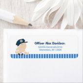 ベビー警官の戻りラベル ラベル (インサイチュ)