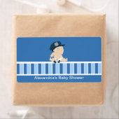 ベビー警官の警察官ウォーターボトルシール ラベル (インサイチュ)