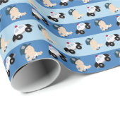 ベビー警官ラッピング紙 ラッピングペーパー (ロールコーナー)