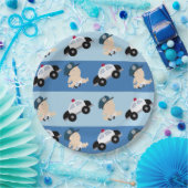 ベビー警察官警官パトカーカスタム紙プレート ペーパープレート (パーティー)