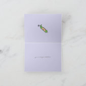 ベビー豆のポッドツインボーイズ&ガールサンキューノート サンキューカード (内部)