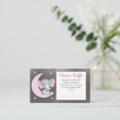 ベビー象おむつラッフルチケットムーンスターピンク エンクロージャーカード (スタンド正面)