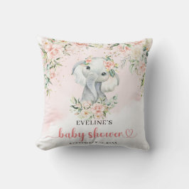ベビー象お洒落赤面フローラユーカリ クッション