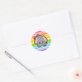 ベビー象かわいこちゃん ラウンドシール (封筒)