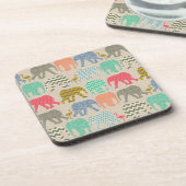 ベビー象とフラミンゴ コースター (左側)