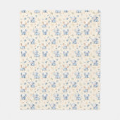 ベビー象とベビー贈り物 フリースブランケット (正面)