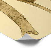 ベビー象と母 ポスター (角)