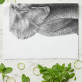 ベビー象のアメリカ人のMoJoの台所タオル キッチンタオル (折り畳み)