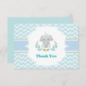 ベビー象のサンキューカード サンキューカード (正面/裏面)