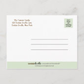 ベビー象の写真誕生のお知らせカスタム 案内ポストカード (裏面)