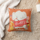 ベビー象の化粧枕 クッション (ブランケット)