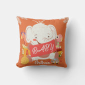 ベビー象の化粧枕 クッション (正面)