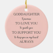 ベビー象の教母の洗礼のギフト| セラミックオーナメント (裏面)