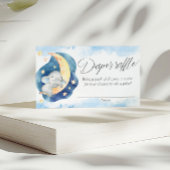 ベビー象の月おむつラッフルカードの上 エンクロージャーカード