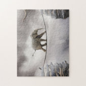 ベビー象の歩行綱渡り ジグソーパズル (縦)