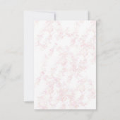 ベビー象の熱気球の赤ちゃんシャワー 招待状 (裏面)