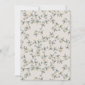 ベビー象の葉Any年齢誕生日招待状 サンキューカード (裏面)