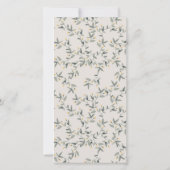 ベビー象の葉Any年齢誕生日招待状 サンキューカード (裏面)