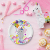 ベビー象の誕生日パーティー ペーパープレート (パーティー)