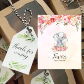 ベビー象の赤ちゃんシャワーの好意 ポスター