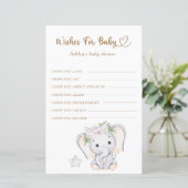ベビー象の赤ちゃんシャワーの願いベビー (スタンド正面)