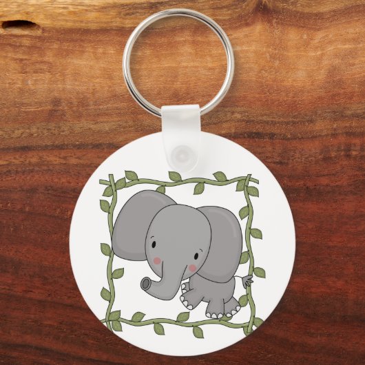 ベビー象のTシャツおよびギフト キーホルダー (正面)