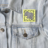 ベビー象のTシャツおよびギフト 缶バッジ (インサイチュ)