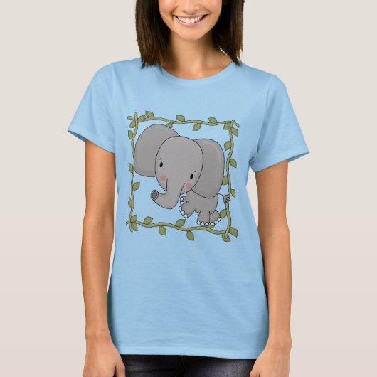 ベビー象のTシャツおよびギフト Tシャツ (正面)