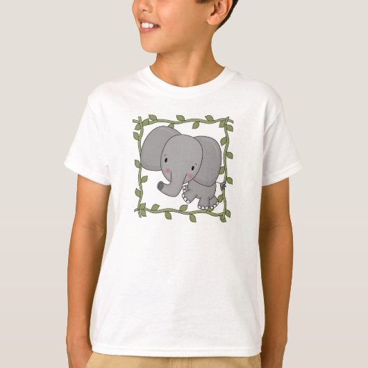 ベビー象のTシャツおよびギフト Tシャツ (正面)