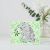 ベビー象はがき ポストカード (スタンド正面)