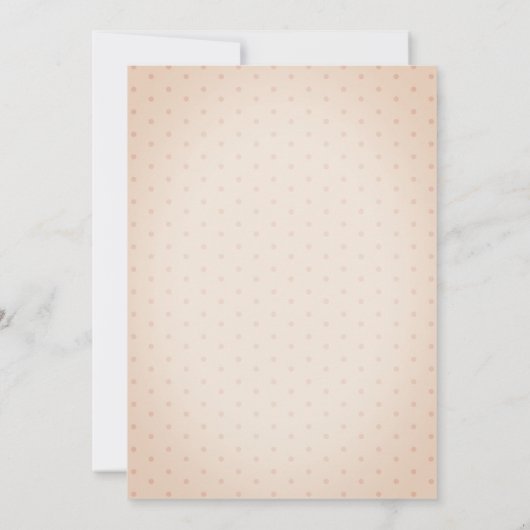 ベビー象アイスクリーム水玉模様ベビーシャワー 招待状 (裏面)