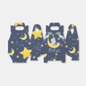 ベビー象オンムーン誕生日Iベビーシャワー フェイバーボックス (折り畳みなし)