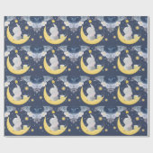 ベビー象オンムーン ラッピングペーパー (フラット)