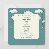 ベビー象クレセントムーンで眠る 招待状 (裏面)