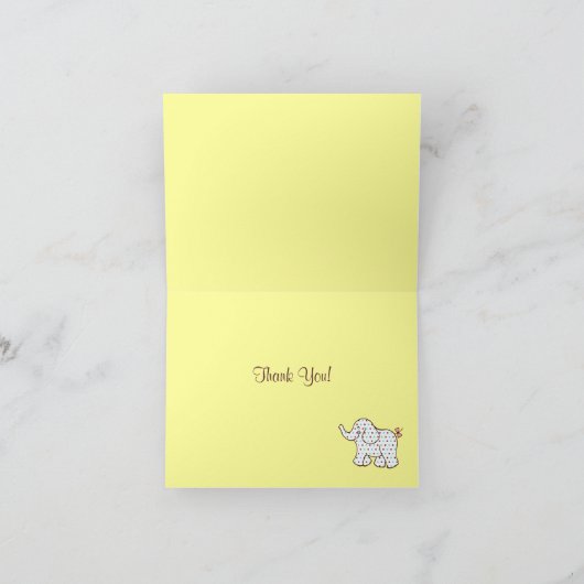ベビー象サンキューカード サンキューカード (内部)