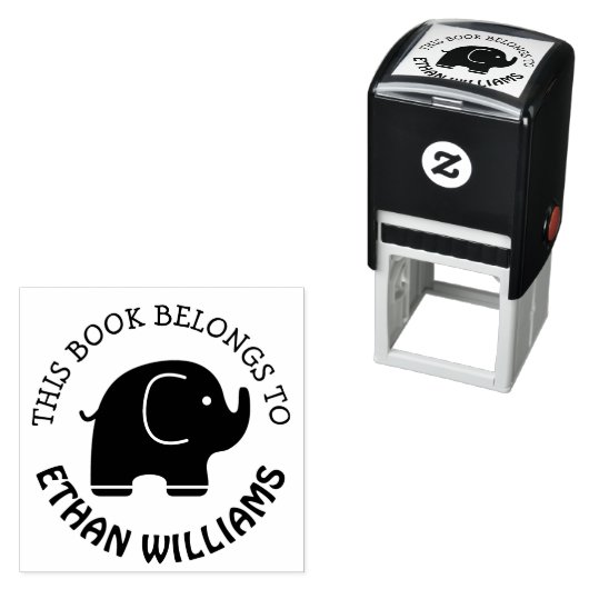 ベビー象スタンプこの本は セルフインキングスタンプ (インサイチュ)