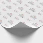 ベビー象バブルバスガールベビーシャワー ラッピングペーパー (角)