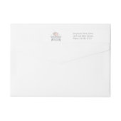 ベビー象バブルバスガールベビーシャワー ラップアラウンドラベル (裏面)