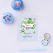 ベビー象バプテスムバウティゾバウティスモの招待 チラシ (シングル)