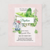 ベビー象バプテスムバウティゾバウティスモの招待 チラシ (正面)